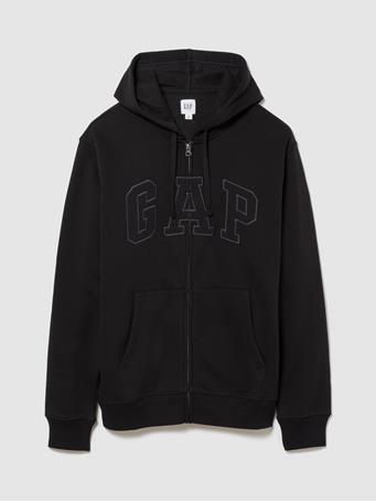 GAP - Logo Zip Hoodie TRUE BLACK V2 2
