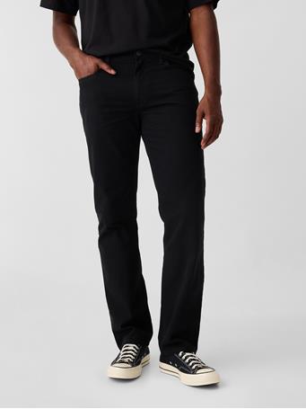 GAP - Straight Twill Jeans TRUE BLACK