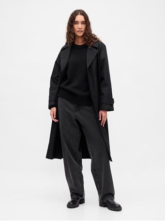 GAP - 100% Cotton Oversized Sweater BLACK