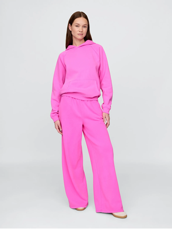 GAP - VintageSoft Baggy Wide-Leg Sweatpants NEON PINK GLOW