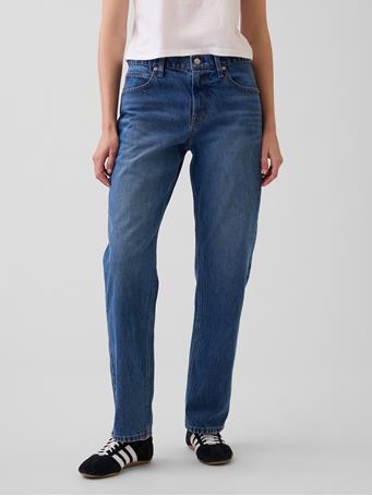 GAP - Mid Rise Straight Taper Jeans MEDIUM WASH