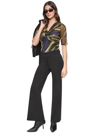 DKNY - Mid-Rise Soho Flare Pant BLACK
