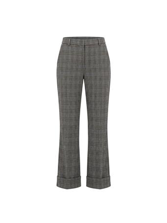 LIVERPOOL - High Rise Flare Trouser with Cuff Hem Pants bk mlt hrnbne p