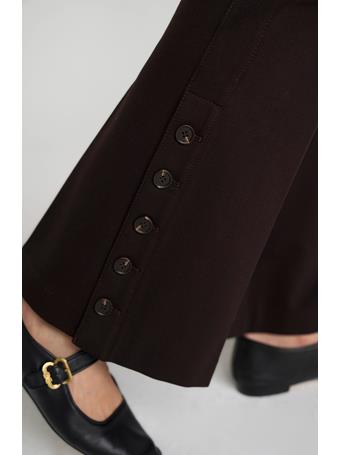 LIVERPOOL JEANS - Stella Kick Flare with Button Hem brown truffle