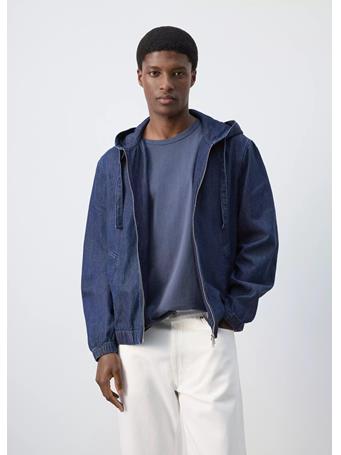 MANGO - Hooded Denim Jacket BLUE