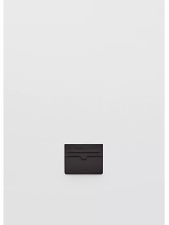 MANGO - Texture Card Holder LT BROWN