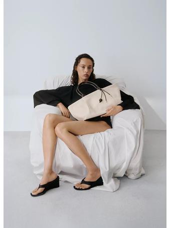 MANGO - Canvas Tote Bag black