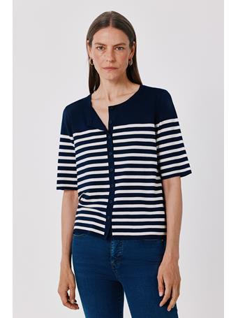 CORTEFIEL - Short-Sleeved Cardigan NAVY