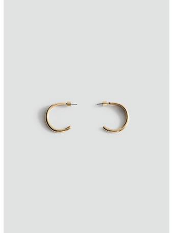 MANGO - Hoop Earrings Gold