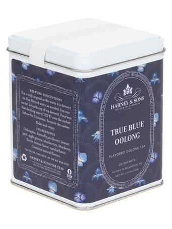 HARNEY & SONS - HT Tin - True Blue Oolong Tea - 20 Sachets NO COLOUR