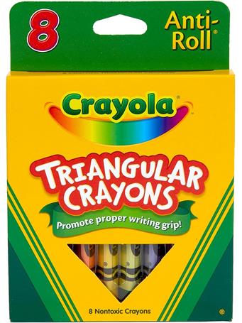 CRAYOLA - Triangular Crayons - 8 Count NO COLOR