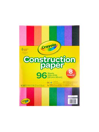 CRAYOLA - Construction Paper - 96 Sheets NO COLOR