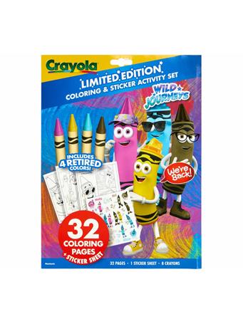 CRAYOLA - Limited Edition Color & Sticker Activity Set - Wild Journeys NO COLOR