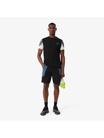 LACOSTE - Water-Repellent Colour-Block Sport Shorts URBAN PATISSON GREY