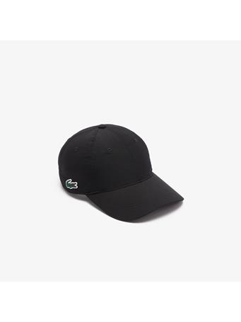 LACOSTE - Lightweight Diamond Taffeta Sport Cap BLACK