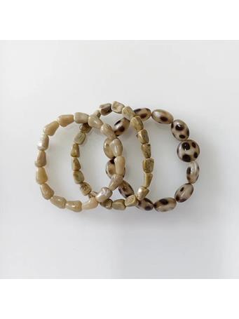 YIWU NIHAO JEWELRY  - Unisex Ethnic Style Geometric Beaded Bracelet COFFEE