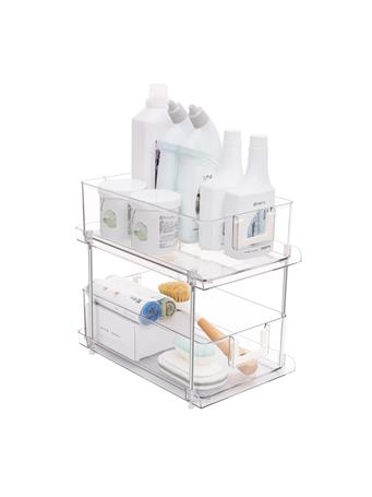 AMERICAN DREAM HOME -  2-Tier Sliding Drawer Organizer CLEAR