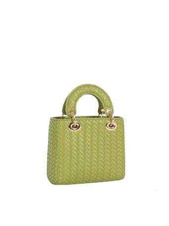 ANARCHY STREET - Woven Ring Handle Mini Top Handle Bag OLIVE