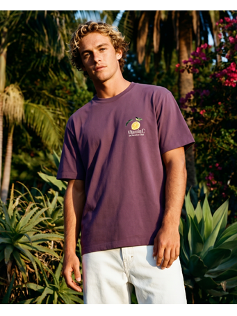 ON VACATION CLUB  - Vitamin C T-shirt Burgundy