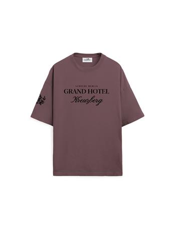 VERTERE-BERLIN - Grand Hotel T-shirt PLUM