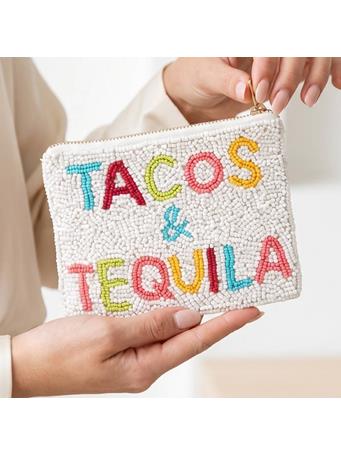 ANARCHY STREET - Beaded Tacos And Tequila Coin Purse MULTI