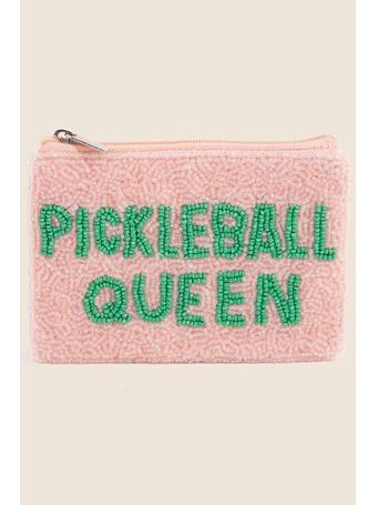 ANARCHY STREET - Pickleball Queen Seed Beaded Coin Purse MULTI