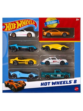 MATTEL - Hot Wheels 8-Pack Toy Cars and Trucks Set NO COLOR