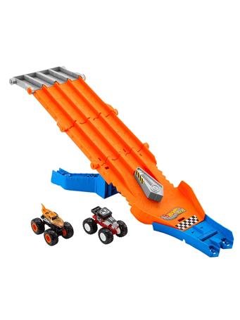 MATTEL - Hot Wheels Monster Trucks Racedown Destruction Track Set NO COLOR