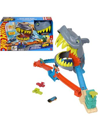 MATTEL - Hot Wheels City Shark Chomp Beach Playset NO COLOR