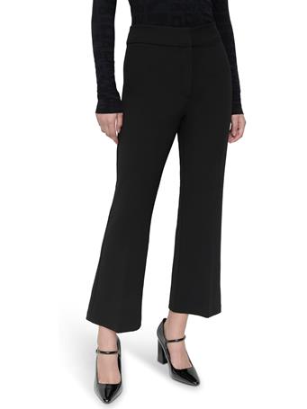 DKNY - Women's High Rise Wide Leg Pants BLACK