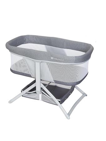 MEDIX WHOLESALERS - Baby Trend Quick-Fold 2-in-1 Rocking Bassinet GREY