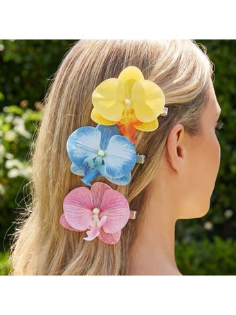ANARCHY STREET - Orchid Flower Hair Clip Set MULTI