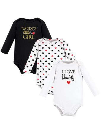 BABYVISION - Hudson Baby Cotton Long-Sleeve Bodysuits RED