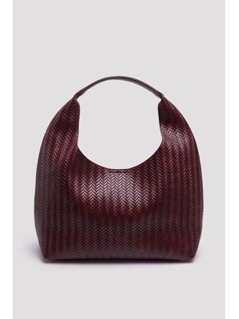 CORTEFIEL - Textured Hobo Bag MEDIUM BROWN