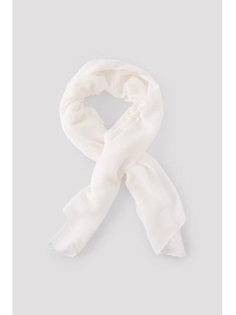 CORTEFIEL - Pleated Scarf with Sparkle IVORY