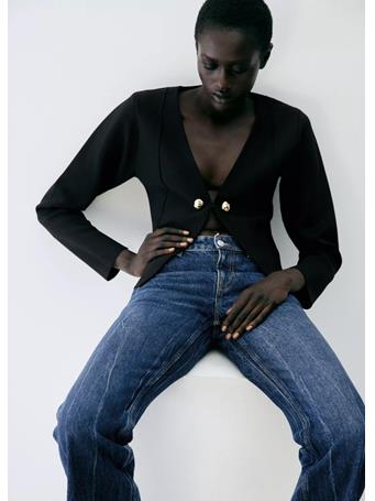 MANGO - Knitted Jacket With Jewel Buttons black