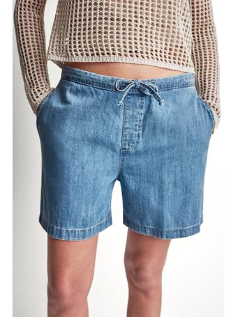 DKNY - Mid-Rise Relaxed Denim Short with Drawcord GPV - PALADINO