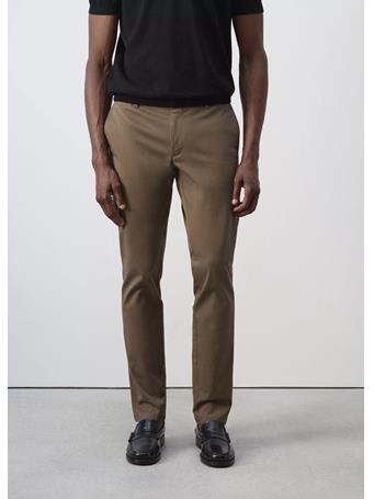 MANGO - Barna Slim-fit Twill Chino Trousers LGH BROWN