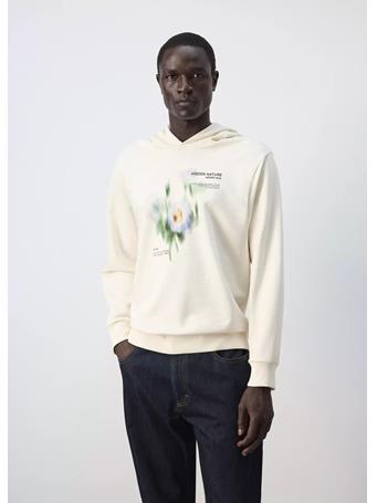 MANGO - 100% Cotton Sweatshirt With Embroidered Graphic On The Chest BEIGE