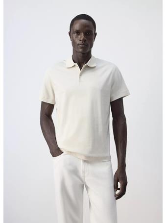 MANGO - Regular-fit Cotton Polo Shirt BEIGE