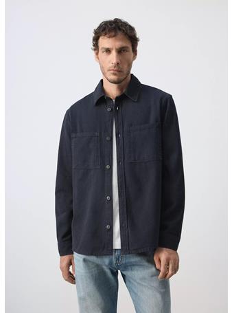 MANGO - Denim Overshirt Pockets NAVY