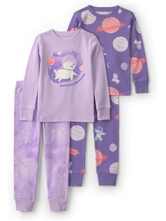 CARTERS - 4-piece Tight Fit Cotton Pajama Set Pajama Set PURPLE PTN