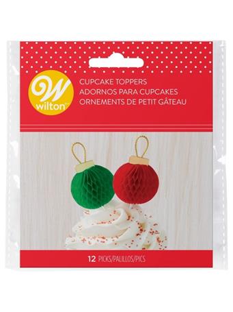WILTON - Ornament Cupcake Picks  NO COLOUR