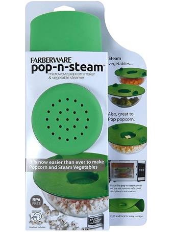 FARBERWARE - Pro Pop-N-Steam Veggie and Popcorn Steamer GREEN