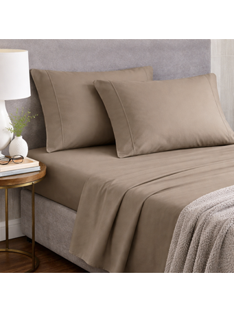 MARINER COTTON - 300 Thread Count Pillow Case Pair SIMPLY TAUPE