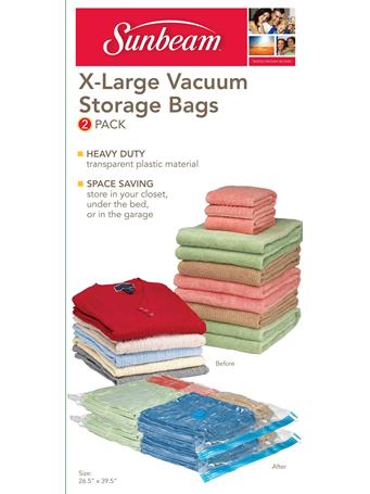 SUNBEAM - Vacuum Bag - Extra Large - 2 Pieces CLEAR