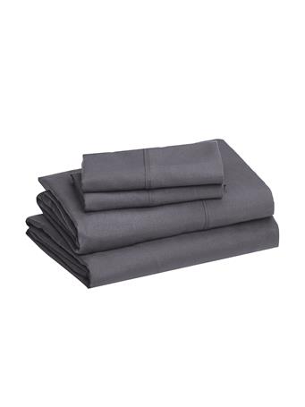 TOWN HOUSE - Microfiber Solid Sheet Set CASTLEROCK GREY