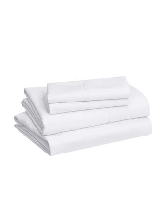TOWN HOUSE - Microfiber Solid Sheet Set BRIGHT WHITE