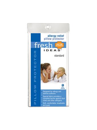 FRESH IDEAS -Anti-Allergy Pillow Protector WHITE