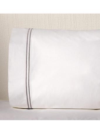 SFERRA - Grande Hotel Pillow Case Pair WHITE/GREY